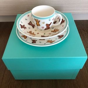 NEW Tiffany & Co. ABC Baby Bear 3 Piece Set